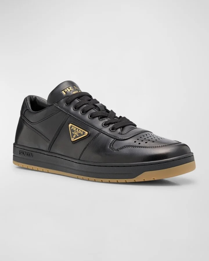 Men's Downtown Napa Leather Low-Top Sneakers - Image 6