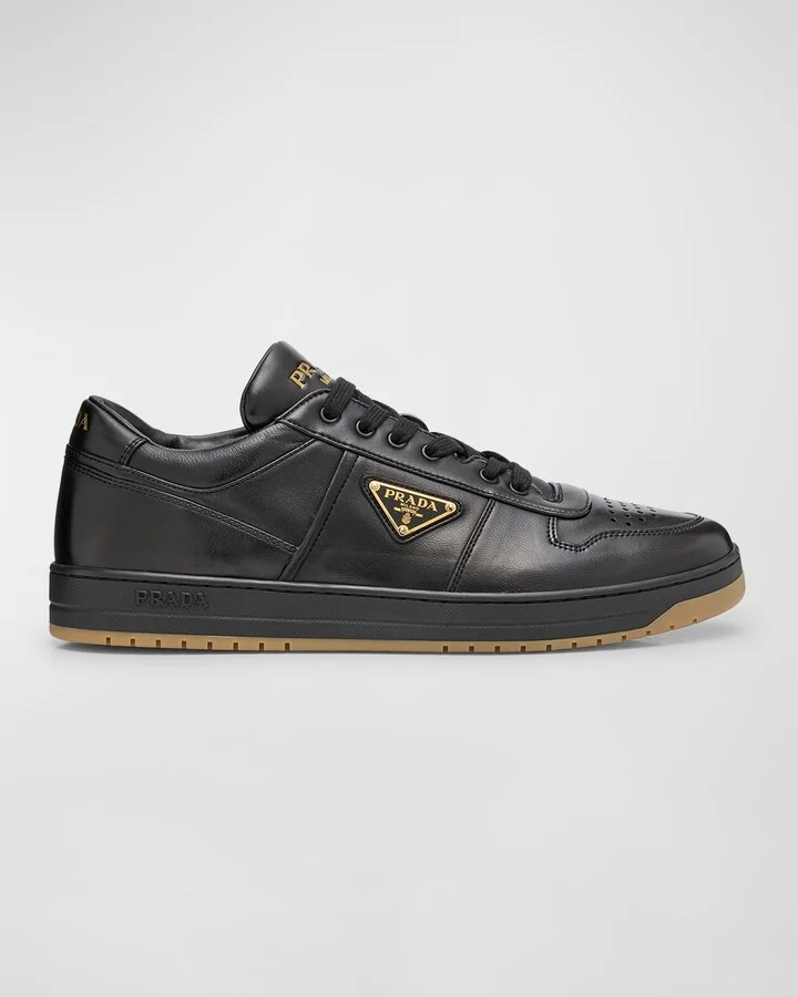 Men's Downtown Napa Leather Low-Top Sneakers