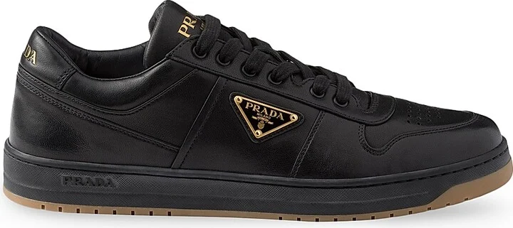 Men's Downtown Nappa Leather Sneakers - Beige Khaki - Size 6 - Image 8