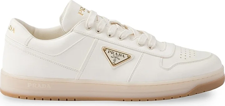 Men's Downtown Nappa Leather Sneakers - Beige Khaki - Size 6