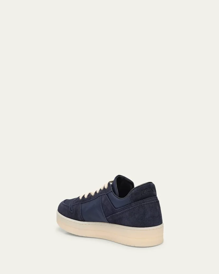 Men's Downtown Nylon and Suede Low-Top Sneakers - Image 2