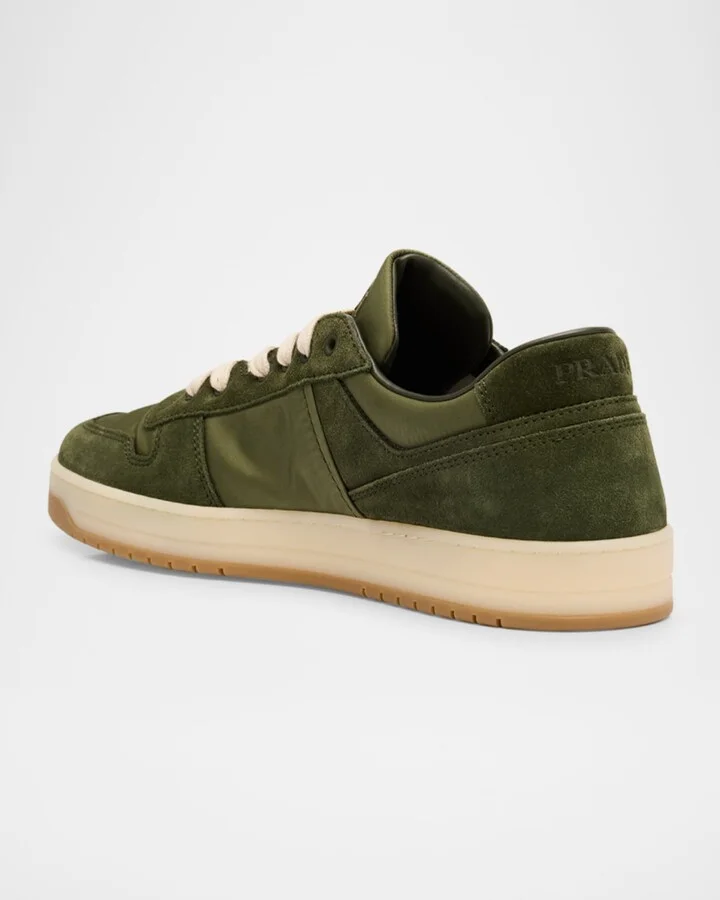 Men's Downtown Nylon and Suede Low-Top Sneakers - Image 6