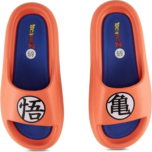 Men's Dragon Ball Z Slides - Dragon Ball Z Goku Vegeta Gohan - Dragon Ball Z Slip On Comfort Slides (Orange Royal, 10/11) - Image 2