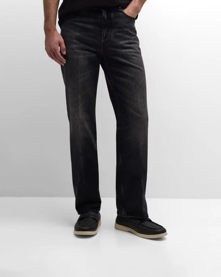 Men's Drame Leather Gancio Penny Loafers - Image 7