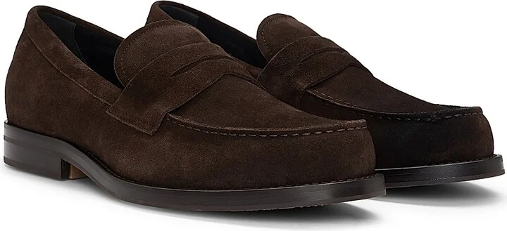 Men's Dressletic Penny Loafers in Suede - Brown - Size 7 - Image 2