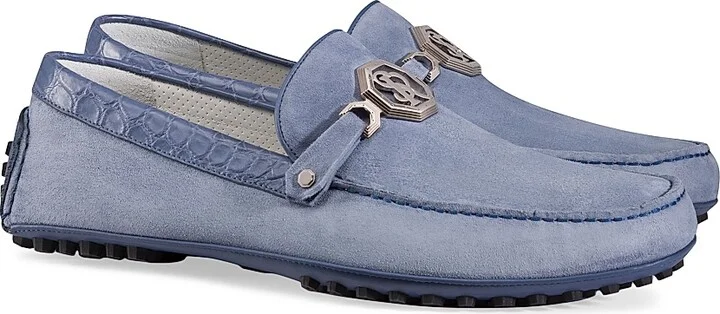 Men's Driving Shoes - Light Blue - Size 5 - Image 2
