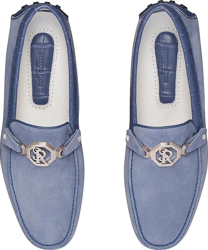 Men's Driving Shoes - Light Blue - Size 5 - Image 4