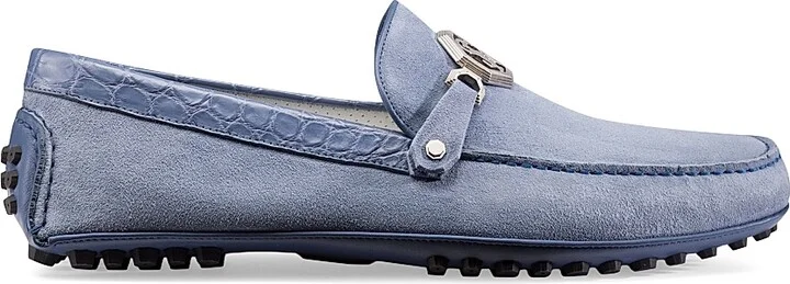 Men's Driving Shoes - Light Blue - Size 5