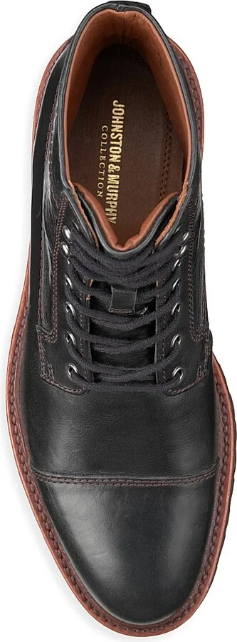 Men's Dudley Lace-Up Leather Boots - Black - Size 10 - Image 5