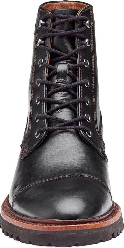 Men's Dudley Lace-Up Leather Boots - Black - Size 10 - Image 7