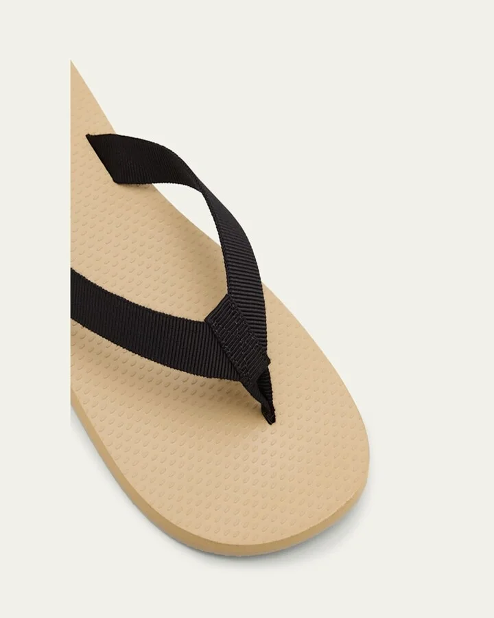 Men's Dune Leather Flip Flop Sandals - Image 3