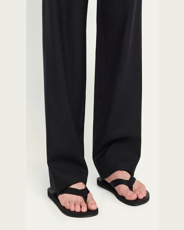 Men's Dune Leather Flip Flop Sandals - Image 7