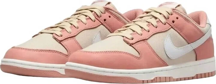 Men's Dunk Low Retro Premium Sneaker In Red Stardust/summit White/sanddrift