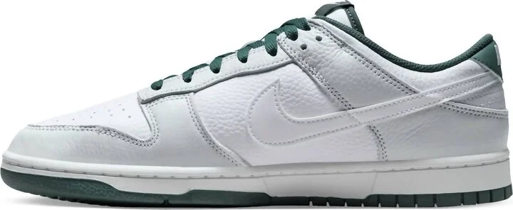Men's Dunk Low Retro Se Sneakers In Photon Dust/white-Vintage Green