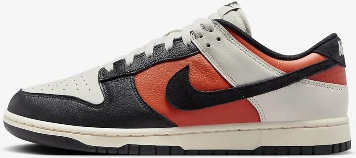Men's Dunk Low Retro Sneaker In Phantom/black-Vintage Coral-Pale Ivory