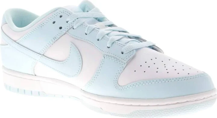 Men's Dunk Low Retro Sneakers In White/glacier Blue