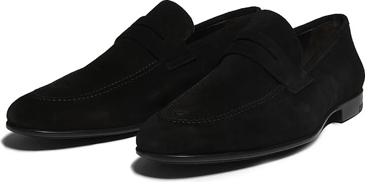 Men's Dunmore Suede Penny Loafers - Softynero - Size 7.5 - Image 2