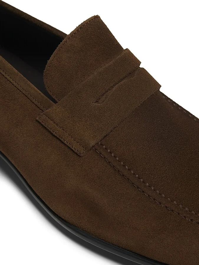 Men's Dunmore Suede Penny Loafers - Softynero - Size 7.5 - Image 11