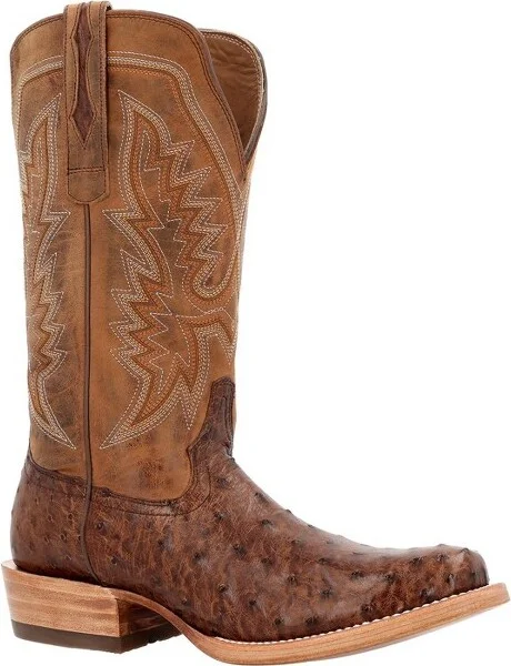 Men's Durango® Men's PRCA Collection Full-Quill Ostrich Western Boot Size 7.5(Wide)