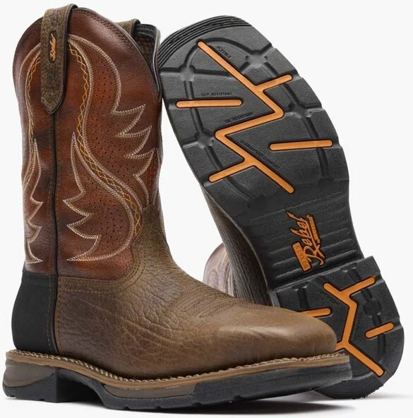 Men's Durango® Workin' Rebel™ Steel Toe Ventilated with InsulKul™ Work Boot Size 7(Wide) - Image 3