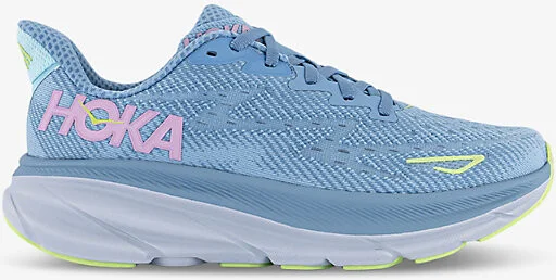 Mens Dusk Pink F Clifton 9 Breathable Polyester-Blend Low-Top Trainers Eur 41 / 8 Uk Women