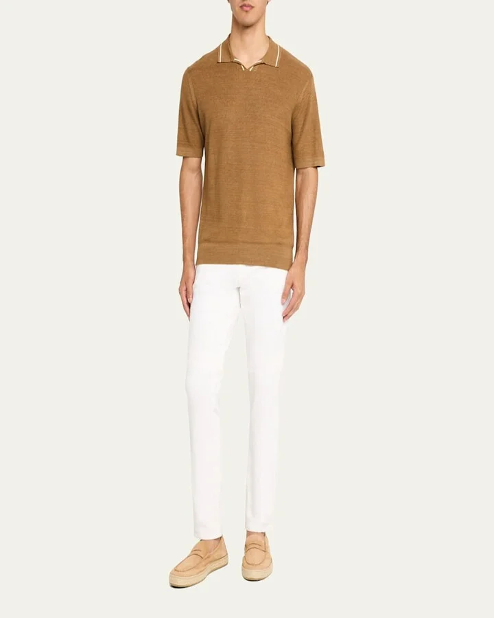 Men's Dylan Weatherproof Suede and Raffia Slip-On Sneakers - Image 3