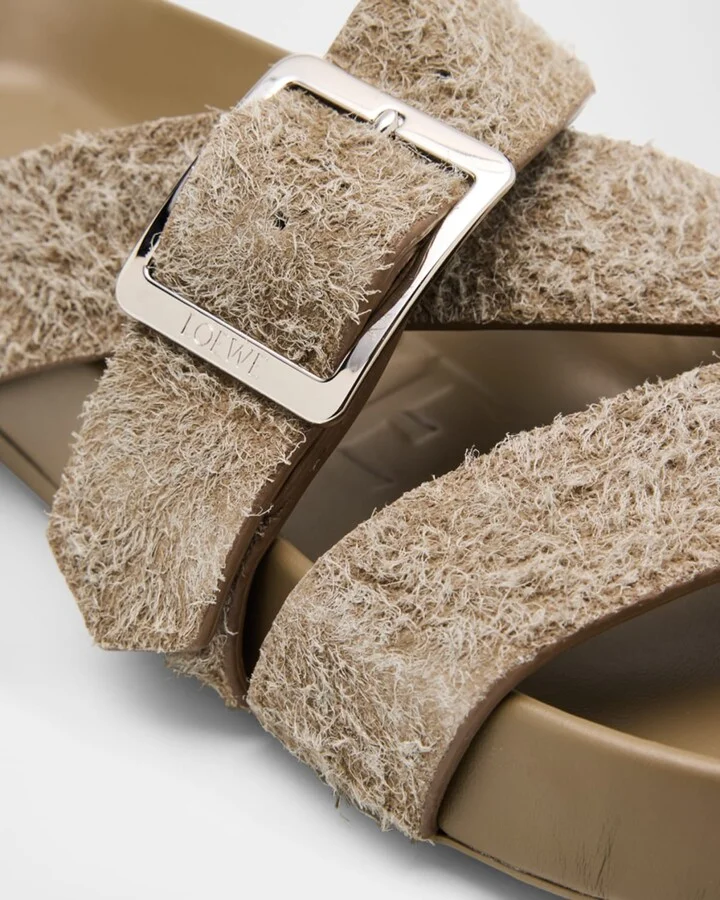 Men's Ease Brushed Suede Buckle Slide Sandals - Image 3