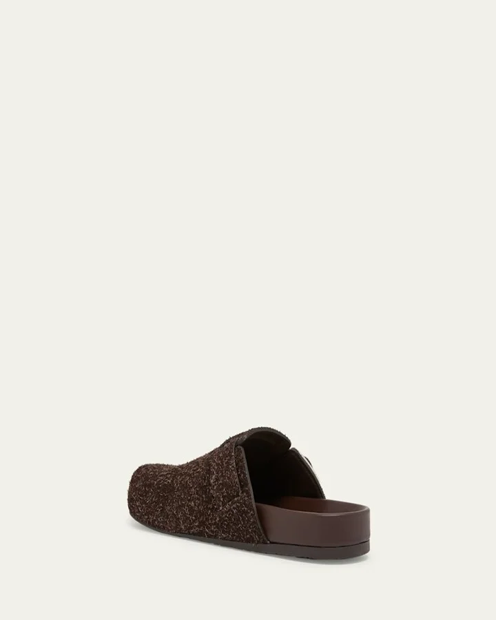 Men's Ease Buckle Brushed Suede Mules - Image 2