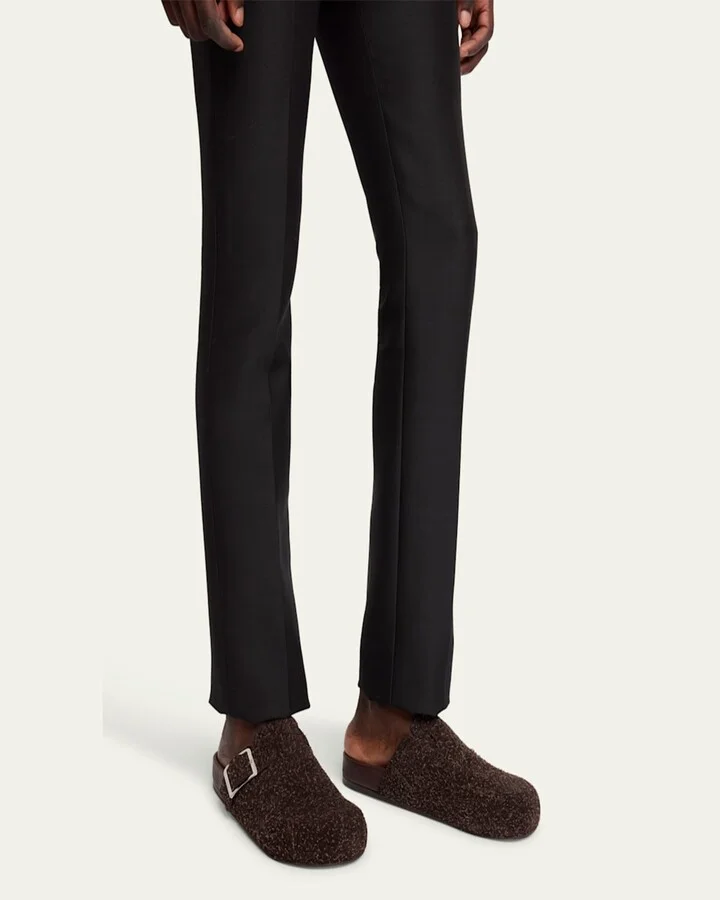 Men's Ease Buckle Brushed Suede Mules - Image 4