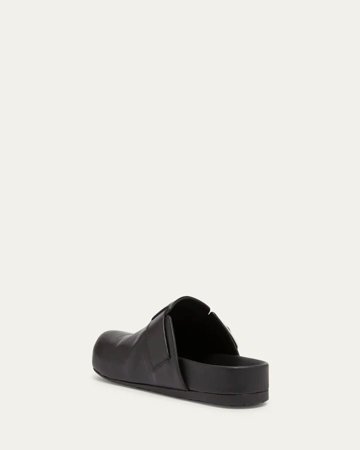 Men's Ease Buckle Calf Leather Mules - Image 3