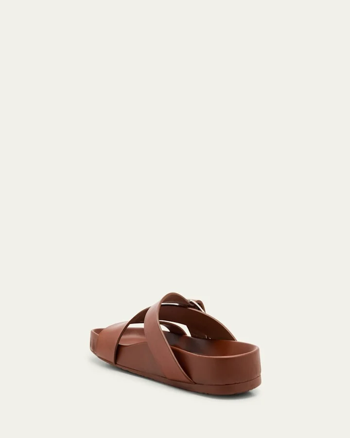 Men's Ease Calfskin Buckle Slide Sandals - Image 6