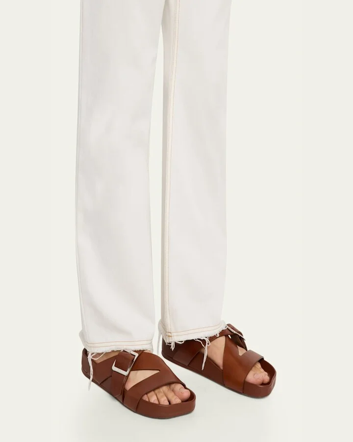 Men's Ease Calfskin Buckle Slide Sandals - Image 11