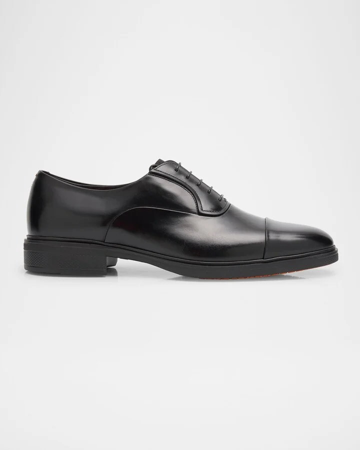Men's Easy Leather Cap-Toe Oxfords