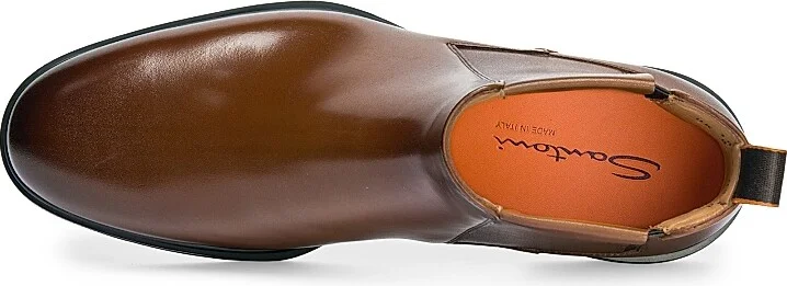 Men's Easy On Leather Chelsea Boots - Brown - Size 9 - Image 3