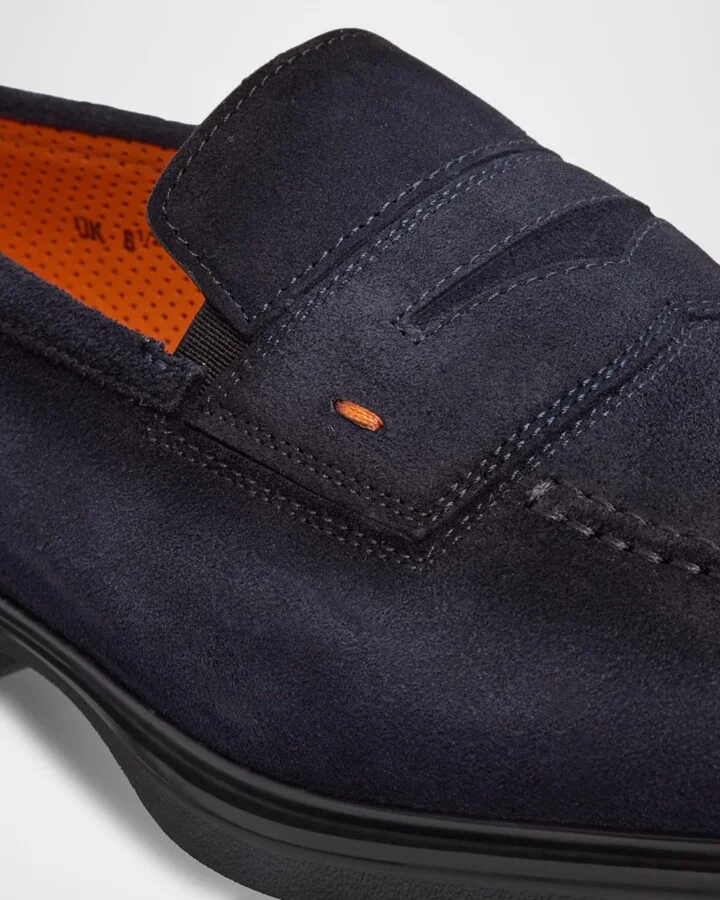 Men's Easy Suede Penny Loafers - Image 2
