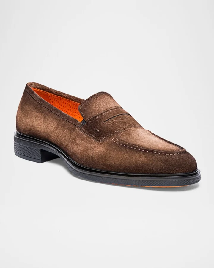 Men's Easy Suede Penny Loafers - Image 4