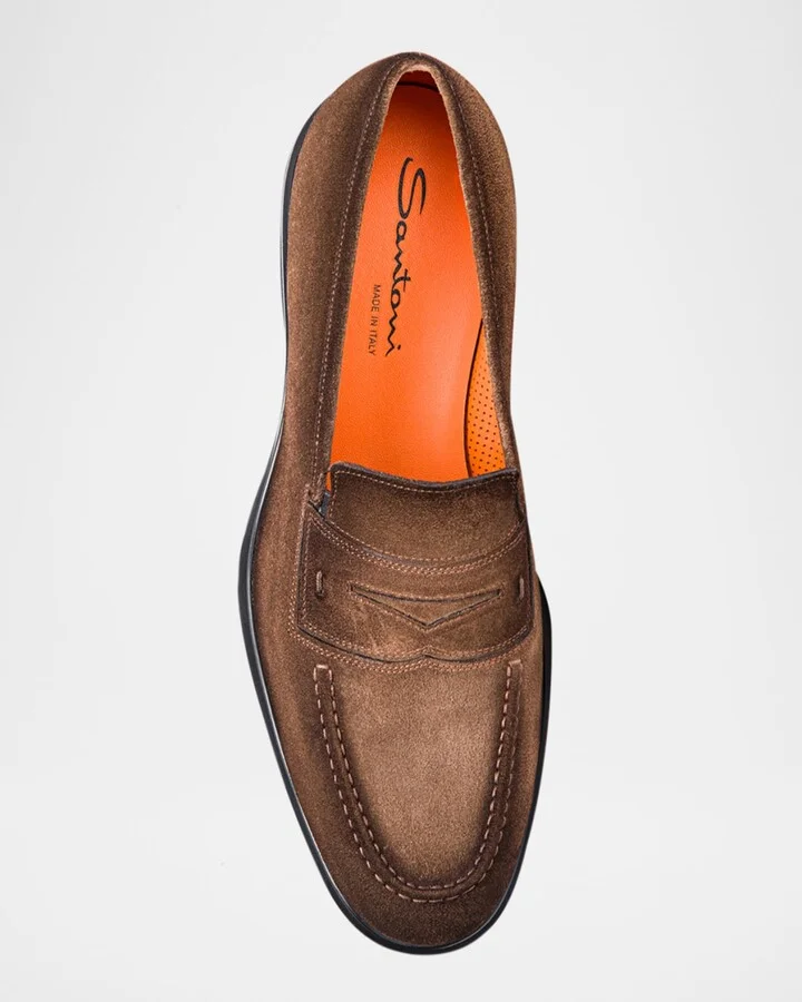 Men's Easy Suede Penny Loafers - Image 6