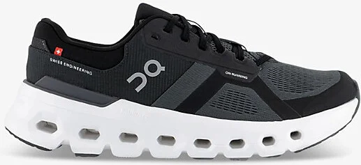 Mens Eclipse Black Cloudrunner 2 Cushioned-Sole Mesh Low-Top Trainers Eur 45.5 / 11.5 Uk Men