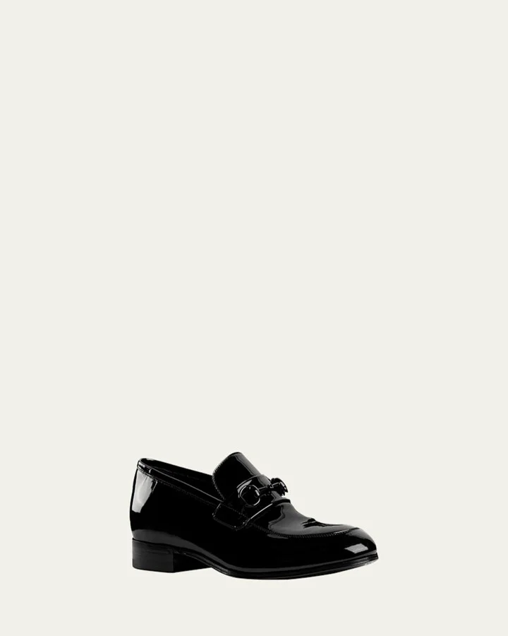 Men's Ed Patent Leather Bit Loafers - Image 3