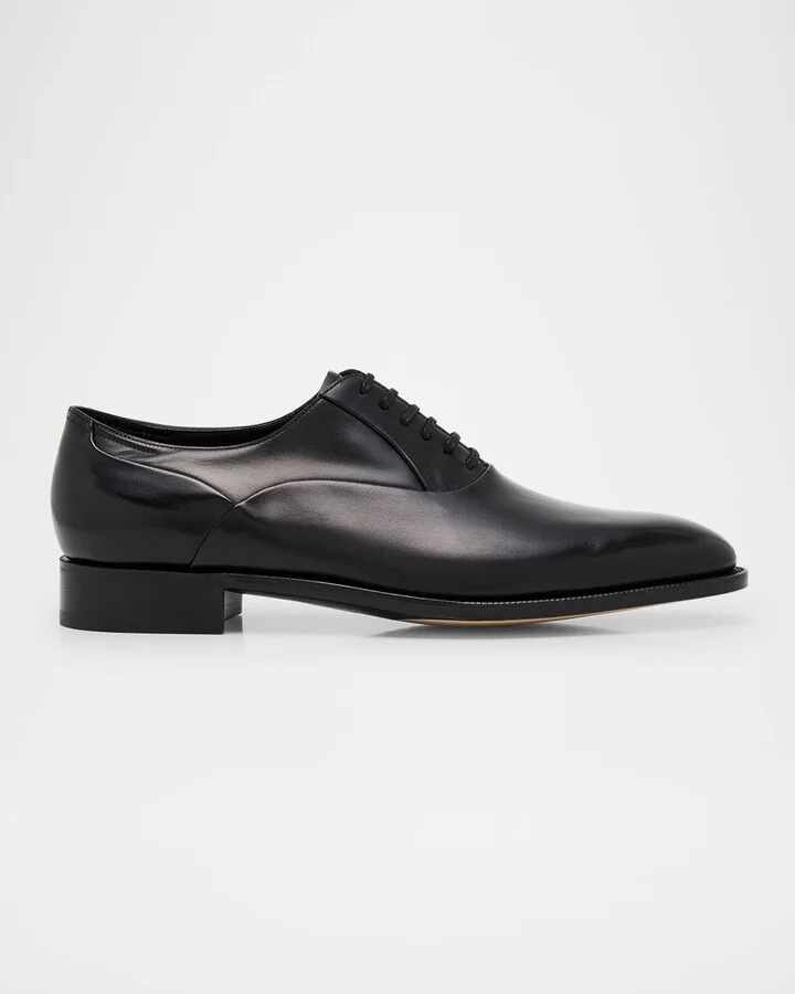 Men's Edgar Leather Oxford Derby Shoes with Shoe Tree