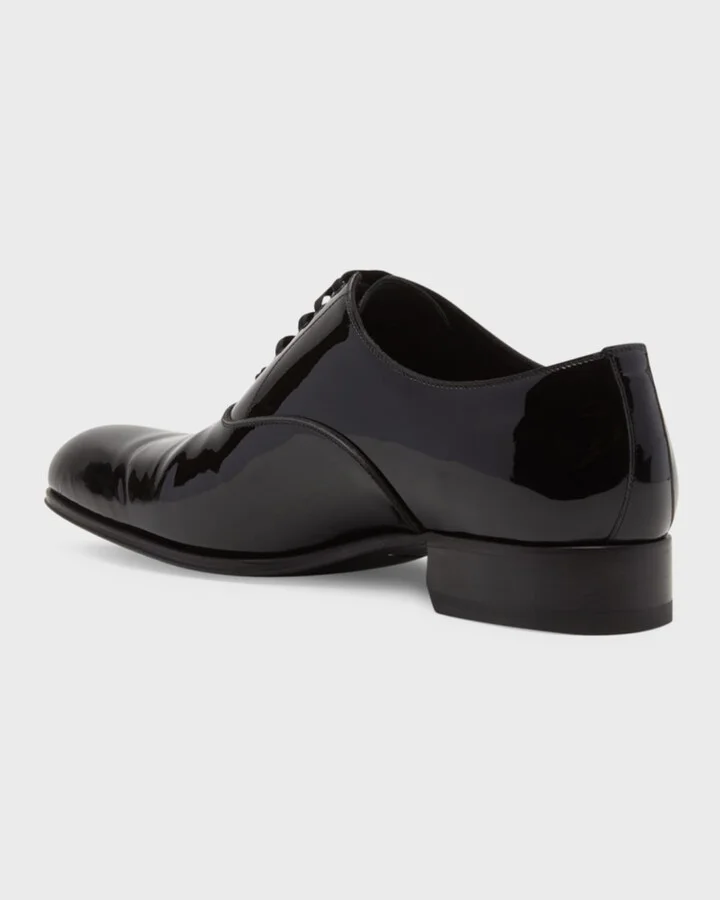 Men's Edgar Patent Leather Oxfords - Image 4