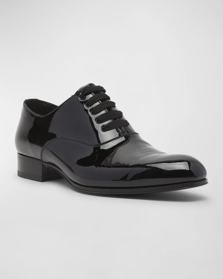 Men's Edgar Patent Leather Oxfords - Image 7