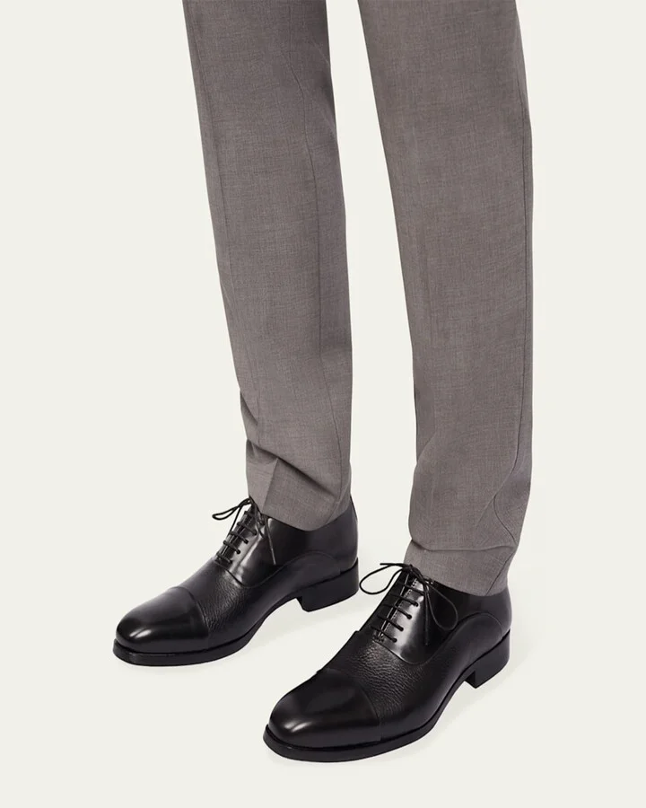 Men's Edman Weatherproof Leather Cap-Toe Oxfords - Image 4