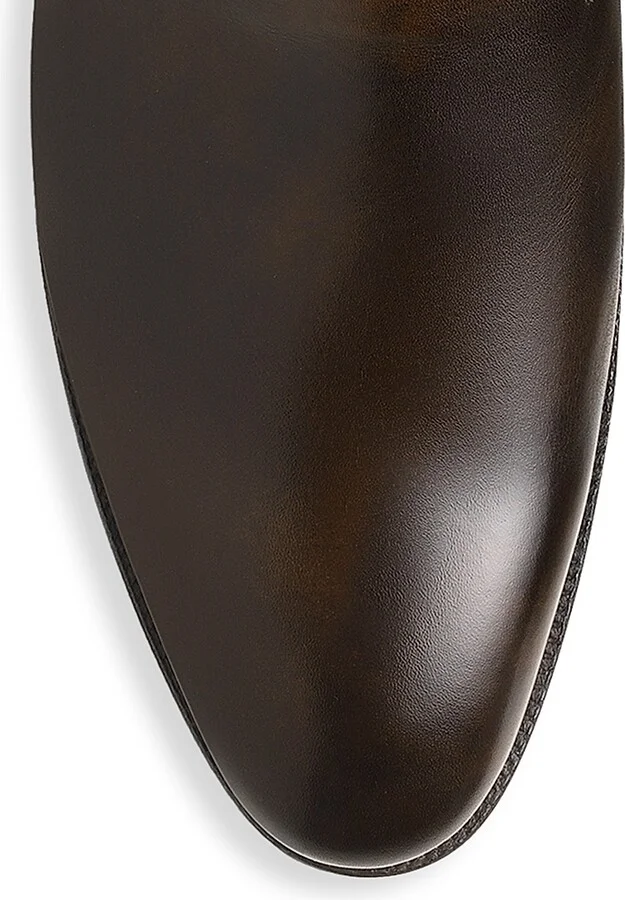 Men's Edward Leather Loafers - Dark Brown - Size 9 - Image 3