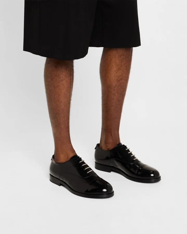 Men's Egli Brushed Leather Oxfords - Image 5