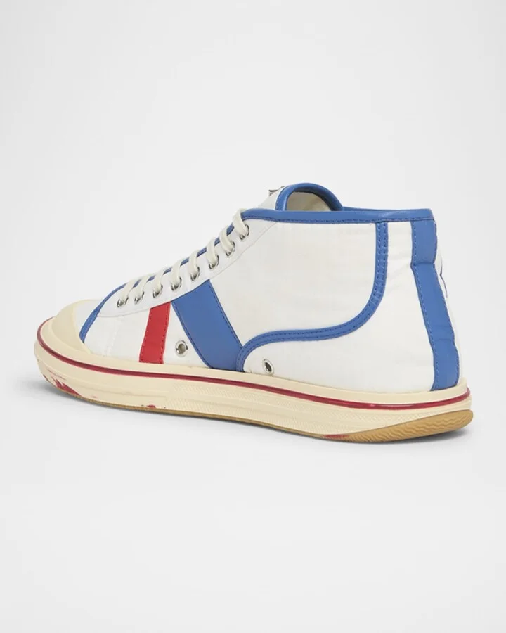 Men's Eliot Canvas Mid-Top Sneakers - Image 7