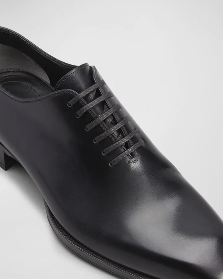 Men's Elkan Burnished Leather Oxfords - Image 2