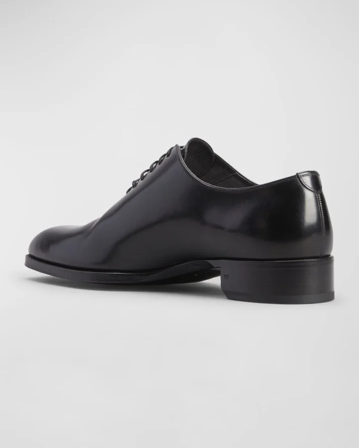 Men's Elkan Burnished Leather Oxfords - Image 3