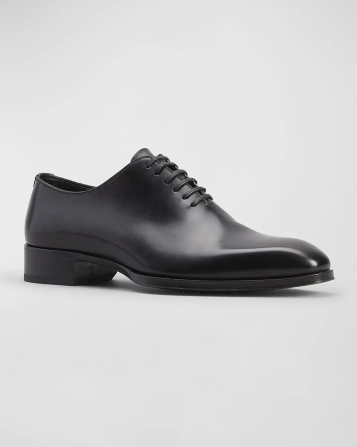 Men's Elkan Burnished Leather Oxfords - Image 4