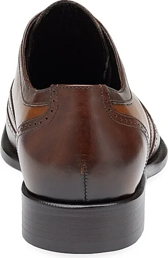 Men's Ellsworth Wingtip Leather Oxfords - Tan - Size 9 - Image 4